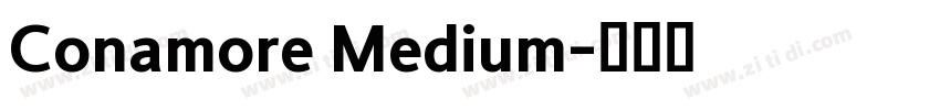 Conamore Medium字体转换